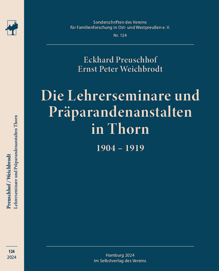 Buchcover "Die Lehrerseminare und Präparandenanstalten in Thorn 1904-1919"